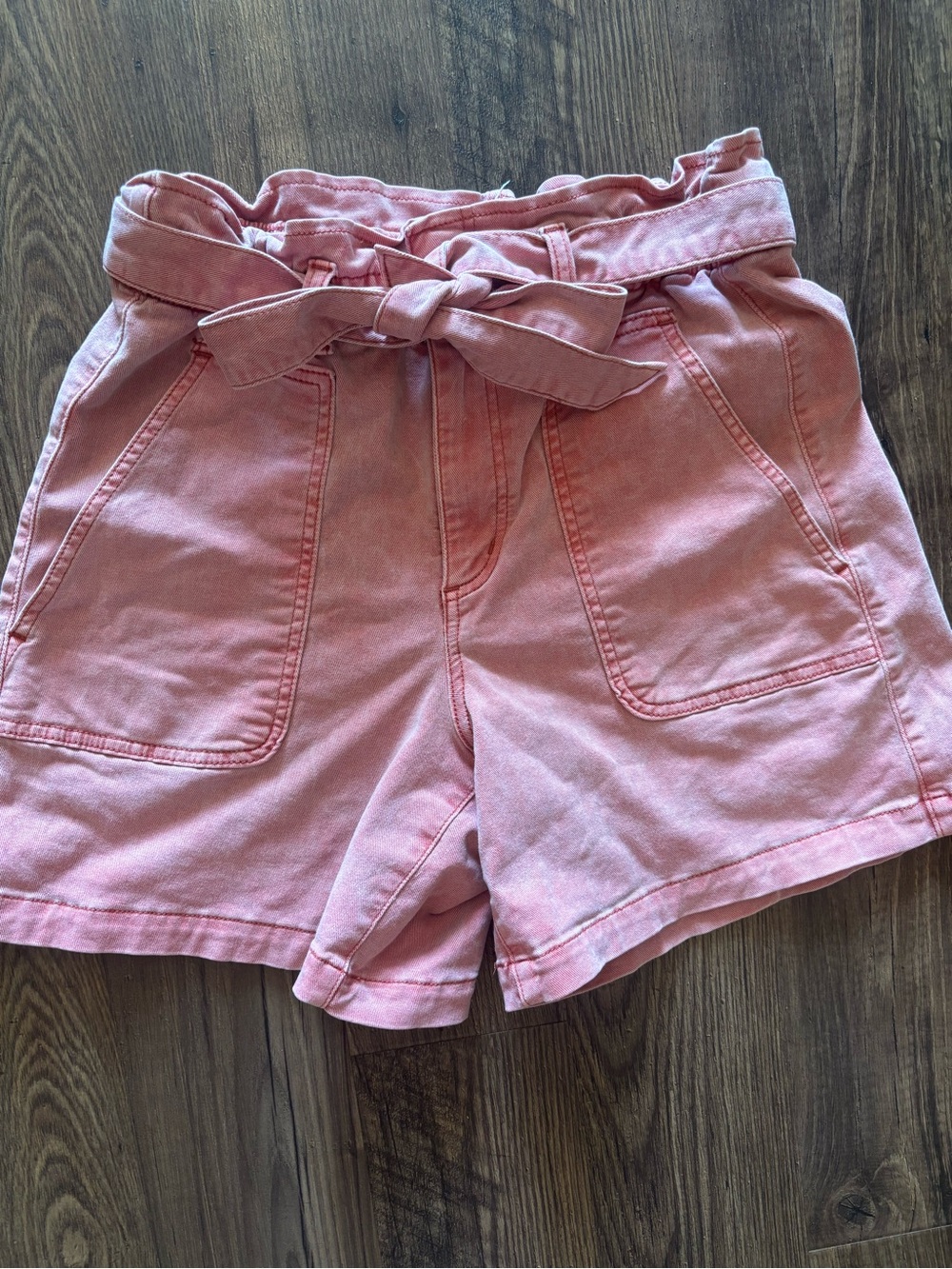 LOFT Paperbag Tie-Front High-Waist Shorts